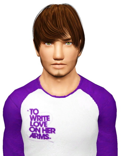 DavidSims Lambido hairstyle retextured by Pocket for Sims 3