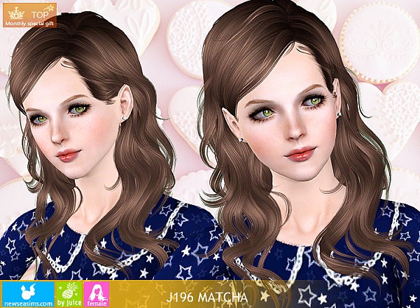 J196 Matcha hairstyle by NewSea for Sims 3