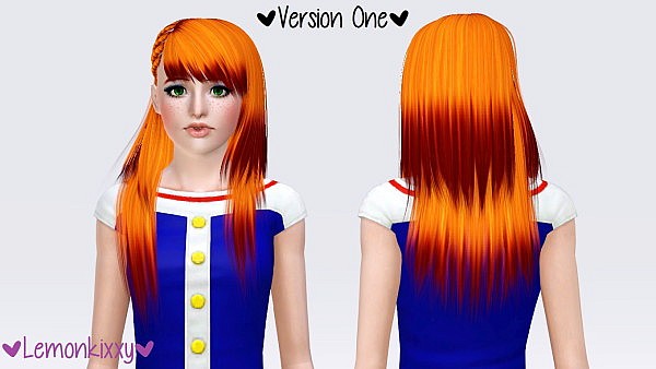 Anto`s 46 hairstyle retextured by Lemonkixxy for Sims 3