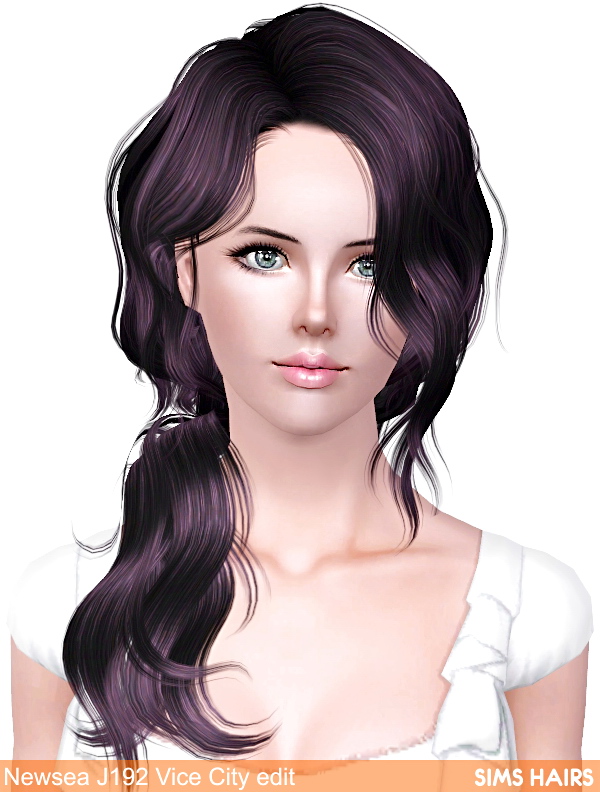 Newsea’s J192 Vice City retextured by Sims Hairs for Sims 3