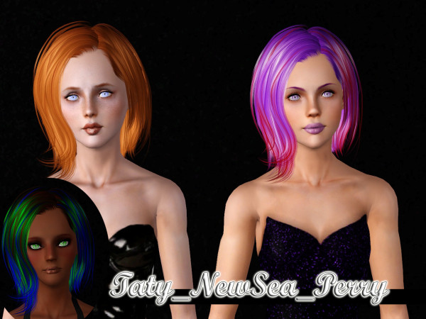 Newsea`s Perry hairstyle retextured by Taty for Sims 3