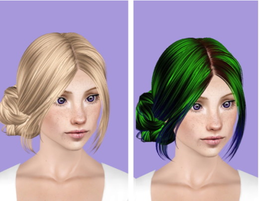 Skysims 143 hairstyle retextured by Plumb Bombs - Sims 3 Hairs