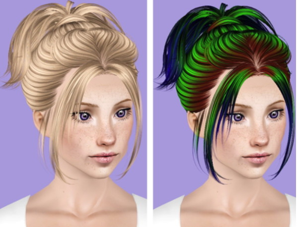 Skysims 228 hairstyle retextured by Plumb Bombs for Sims 3