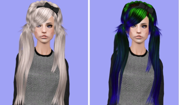 Colores Urbanos 10 Emo Inspiration hairstyle retextured by Plumb Bombs for Sims 3