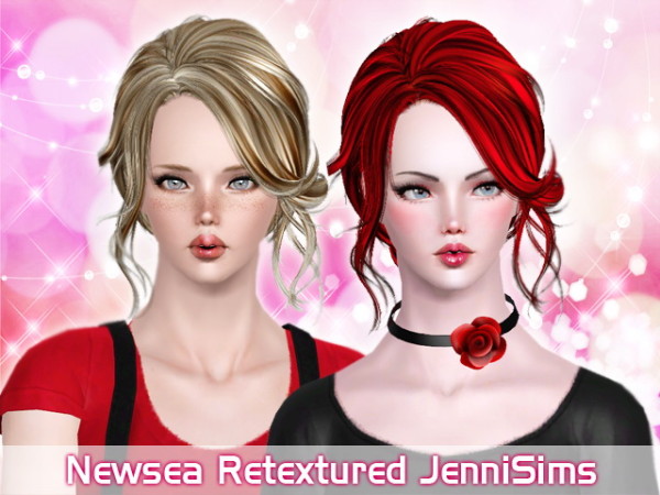 Newsea`s Cambrian hairstyle retextured by Jenni Sims for Sims 3