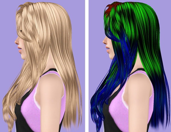 Skysims 229 hairstyle retextured by Plumb Bombs for Sims 3
