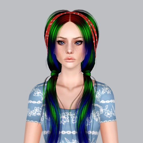 Butterflysims 4 hairstyle retextured by Plumb Bombs for Sims 3