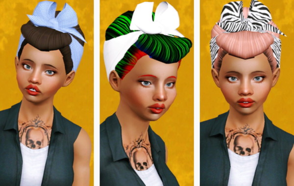 Colores Urbanos 04 hairstyle retextured by Beaverhausen for Sims 3