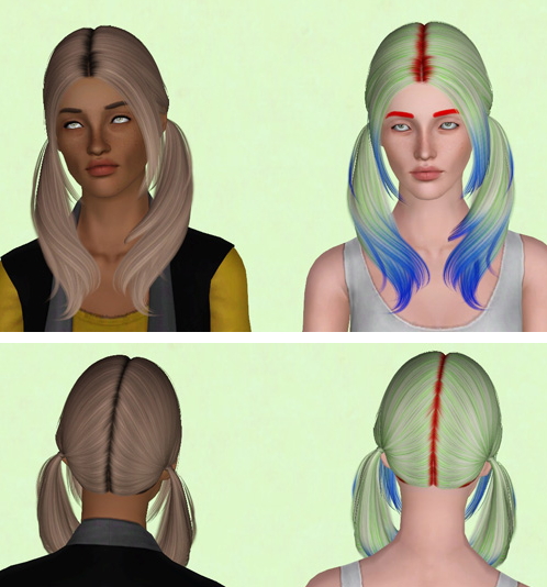 Nightcrawler`s hairstyle 25 retextured by Electraheart for Sims 3