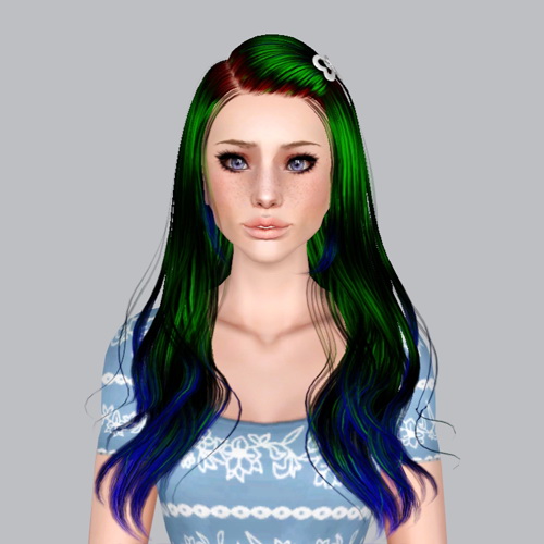 Skysims 09 hairstyle retextured by Plumb Bombs for Sims 3
