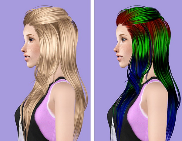 Skysims 227 hairstyle retextured by Plumb Bombs for Sims 3