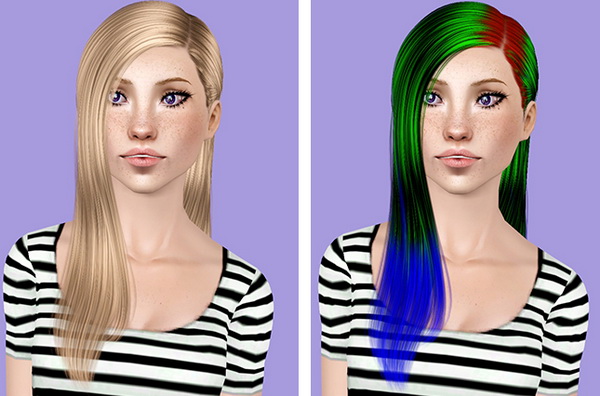 Cazy `s 131 Skyle hairstyle retextured by Plumb Bombs for Sims 3