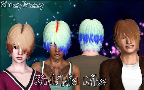 Sintiklia`s Mike hairstyle retextured by Chazy Bazzy for Sims 3