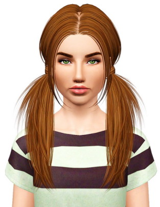 Butterfly 068 hairstyle retextured by Pocket - Sims 3 Hairs