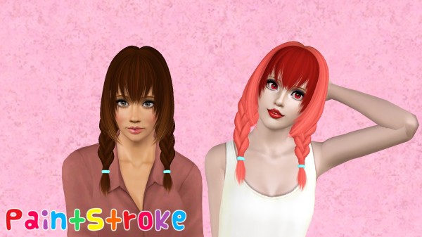 Zauma`s Kitty hairstyle retextured by Paint Storke for Sims 3