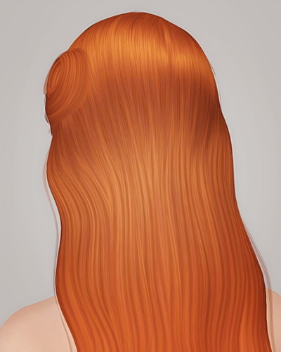 Cazy`s Leah hairstyle retextured by Liahx for Sims 3