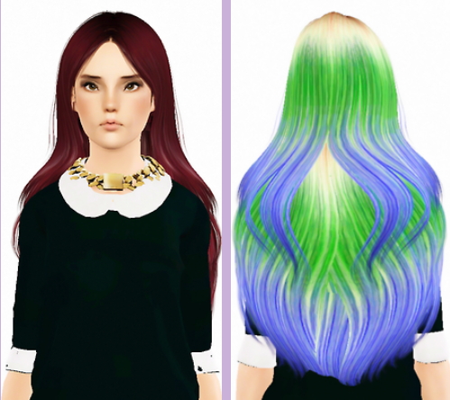 Newsea`s Sand Glass hairstyle retextured by Forever and Always for Sims 3
