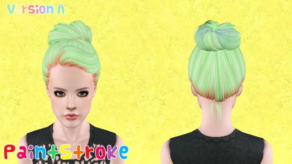 Skysims 144 hairstyles retextured by Paint Stroke for Sims 3