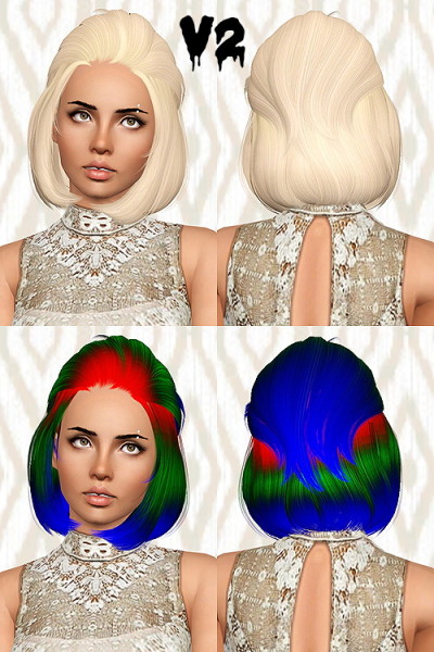 Newsea`s J200 Courage hairstyle retextured by Chantel for Sims 3