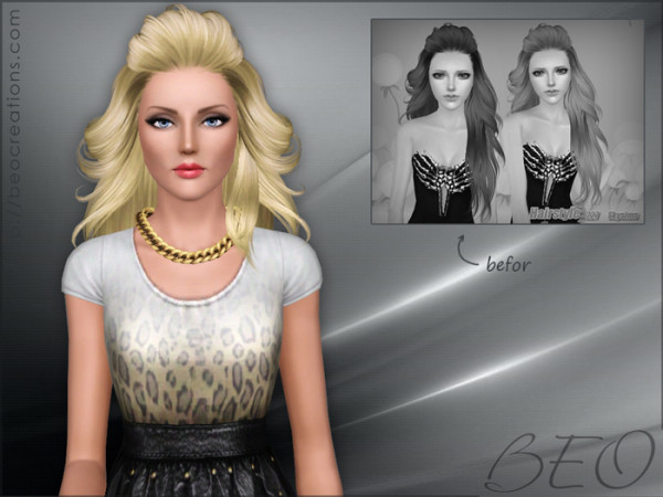 Skysims 227 Hairstyle retextured by BEO for Sims 3