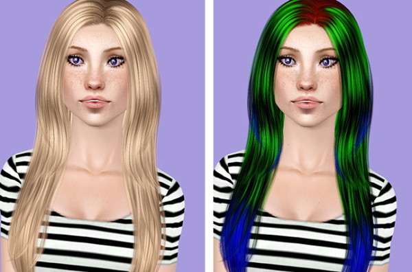 Cazy `s 117 Over the Light hairstyle retextured by Plumb Bombs for Sims 3