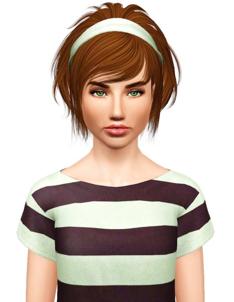 NewSea`s Lilac Fog hairstyle retextured by Pocket for Sims 3