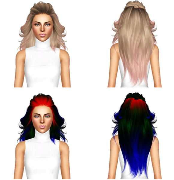 Skysims 227 BEO’s Edit hairstyle retextured by July Kapo for Sims 3