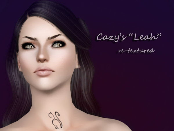 Cazy’s Leah hairstyle retextured by Bring Me Victory for Sims 3