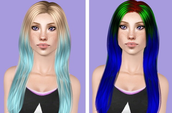 Cazy `s 117 Over the Light hairstyle retextured by Plumb Bombs for Sims 3