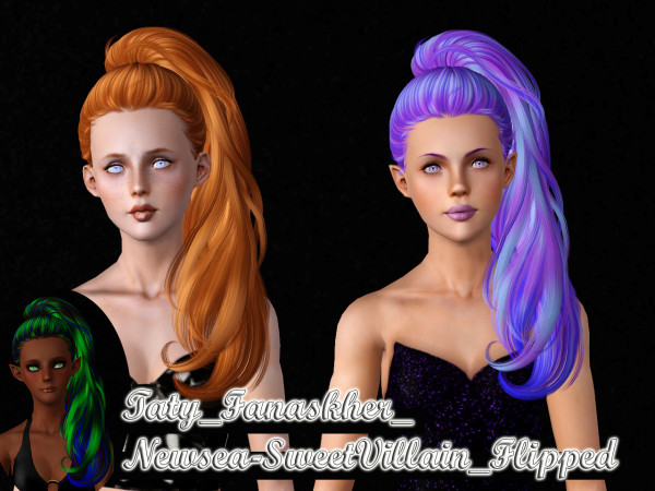 Newsea`s Sweet Villain hairstyle retextured by Taty for Sims 3
