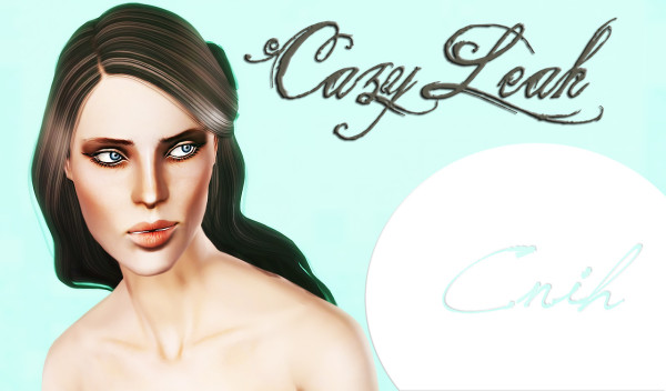 Cazy`s Leah hairstyle retextured by Thecnihs for Sims 3