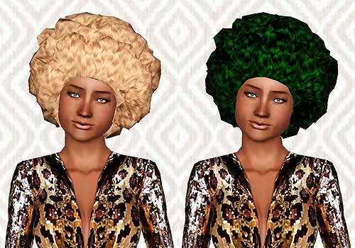 Modish Kitten Cloud 9 hairstyle retextured by Chantel for Sims 3