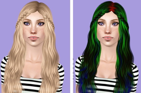 Cazy`s 124 Northern Star hairstyle retextured by Plumb Bombs for Sims 3