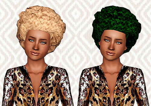 Modish Kitten Cloud 9 hairstyle retextured by Chantel for Sims 3
