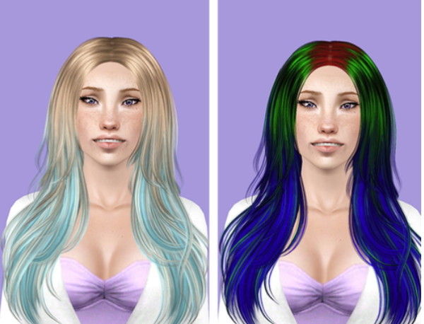 Sintiklia`s Amber hairstyle retextured by Plumb Bombs for Sims 3