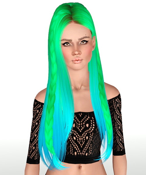 Skysims 233 hairstyle retextured by Monolith for Sims 3