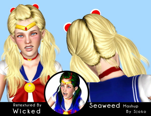Newsea`s hairstyle mashup and retextured by Magically for Sims 3