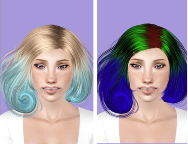 Sintiklia Scarlet hairstyle retextured by Plumb Bombs for Sims 3