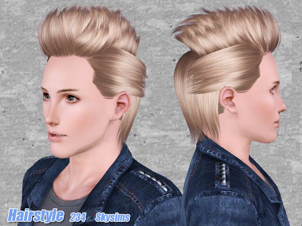 Youthful hairstyle 234 by Skysims for Sims 3