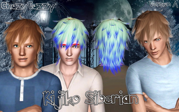 Kijiko`s Siberian hairstyle retextured by Chazy Bazzy for Sims 3