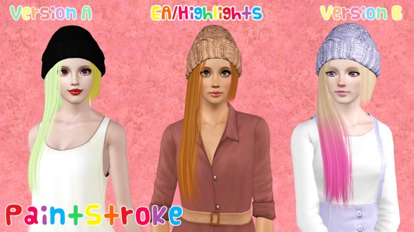 Zauma`s Crush hairstyle retextured by Paint Stroke for Sims 3