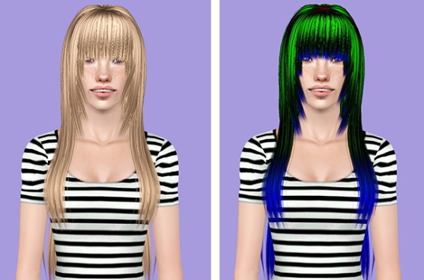 Zauma`s Aika hairstyle retextured by Plumb Bombs for Sims 3