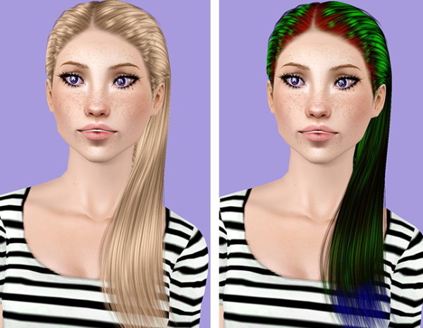 Cazy`s 118 Rosanna hairstyle retextured by Plumb Bombs for Sims 3