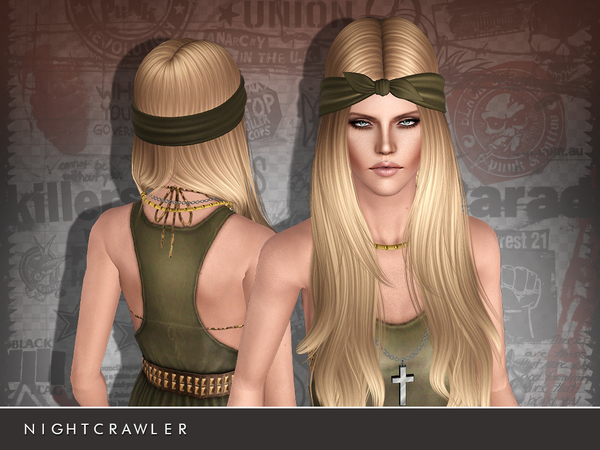 Army hairstyle 24 by Nightcrawler for Sims 3