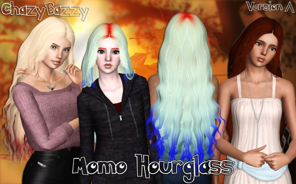 Momo`s Hourglass hairstyle retextured by Chazy Bazzy for Sims 3
