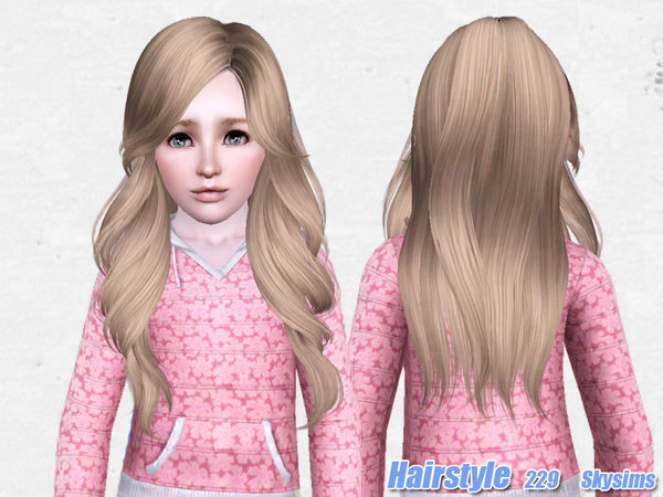 Beautiful Hairstyle 229 by Skysims for Sims 3