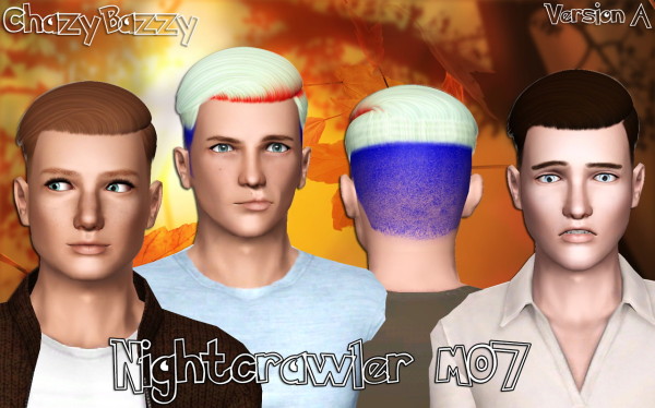 Nightcrawler`s M07 hairstyle retextured by Chazy Bazzy for Sims 3