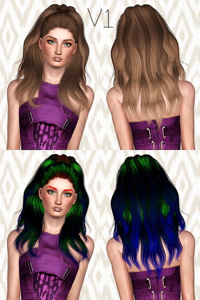 Alesso Candle hairstyle retextured by Chantel for Sims 3