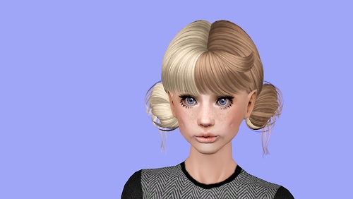 Skysims 109 hairstyle retextured by Plumb Bombs for Sims 3