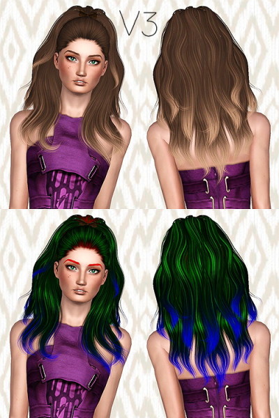 Alesso Candle hairstyle retextured by Chantel for Sims 3